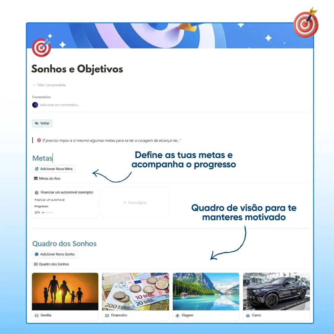 Sonhos e Objetivos